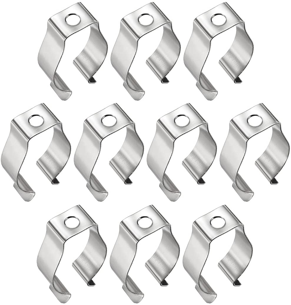sourcing map T8 U Clips Holder Bracket for LED Light Tube LED Fluorescent Tube Replacement Mounting Accessories