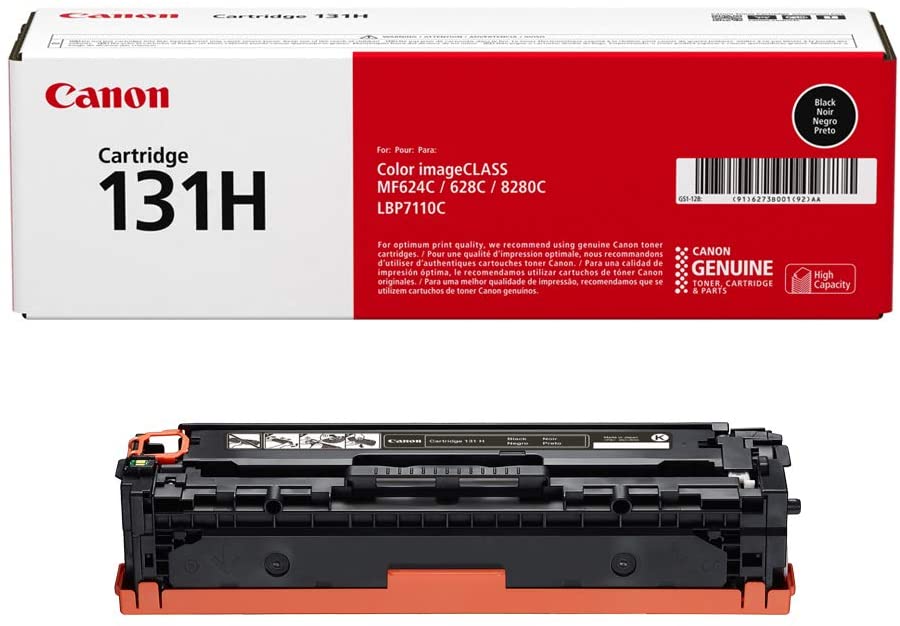 Canon 131H K Original Black 1 Piece - Toner for Laser Printers (2400 Pages, Black, 1 Piece), Alto rendimiento (XL)