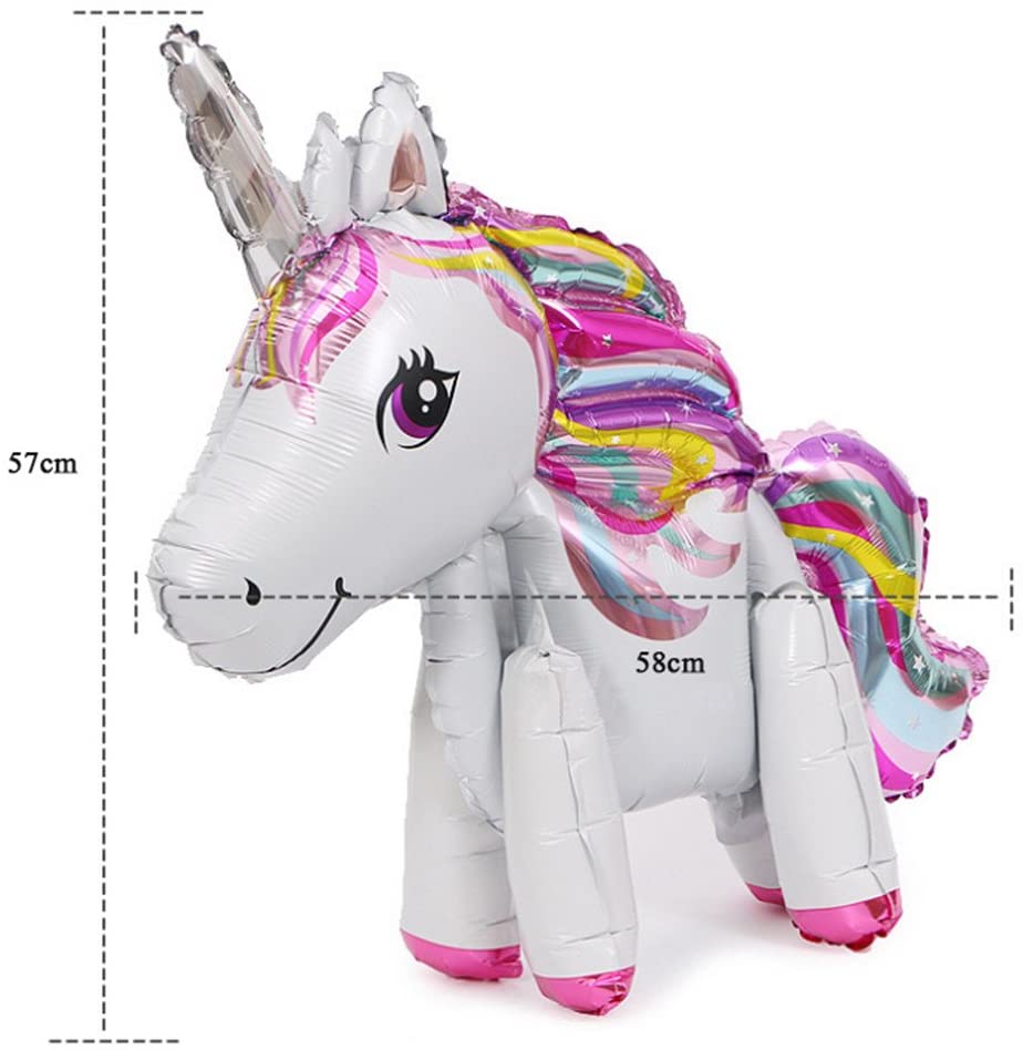 2PCS Unicorn Balloons, Party Foil Balloon, Toys for Wedding, Birthday Party Decor Children Kids Gift - Image 3