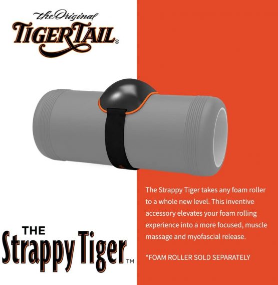 TigerTail Unisex's The Strappy Tiger Massage Strap, Orange/Black, One Size - Image 2
