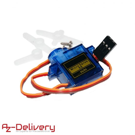 AZDelivery SG90 Micro Servo 9g Toy Robot Helicopter Airplane Arm Boat Motor RC Remote Control 4.8V 6V compatible with Arduino including E-Book! - Image 2