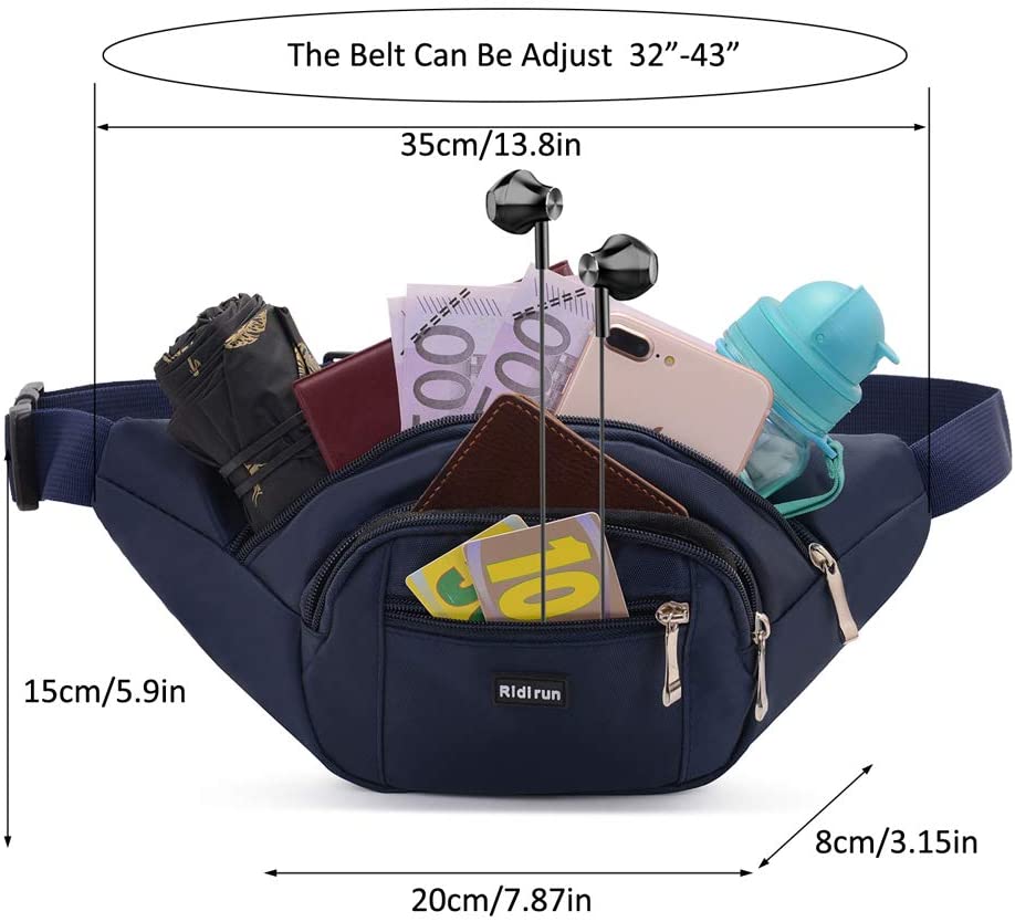 Waterproof bumbags and Fanny Packs for Women Men Hiking Running Travel Dog wolking Waist Bag for Women Men Ladies Boys Waterproof for Outdoor Sport - Image 3
