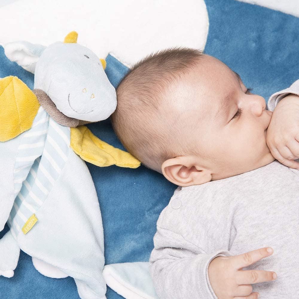 Fehn 065077 Dragon Deluxe Cuddle Blanket, Comforter Blanket with Fastening Ring for Pacifier - Image 2