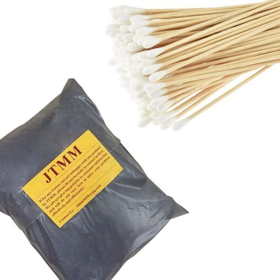 Cotton Swabs, (Pack of 4/Total 400 pcs) Swabs long, Cotton Swabs With Wooden Handles, CLEANING single-tipped Cosmetic Tool makeup removal wound care Cotton Buds - Image 4