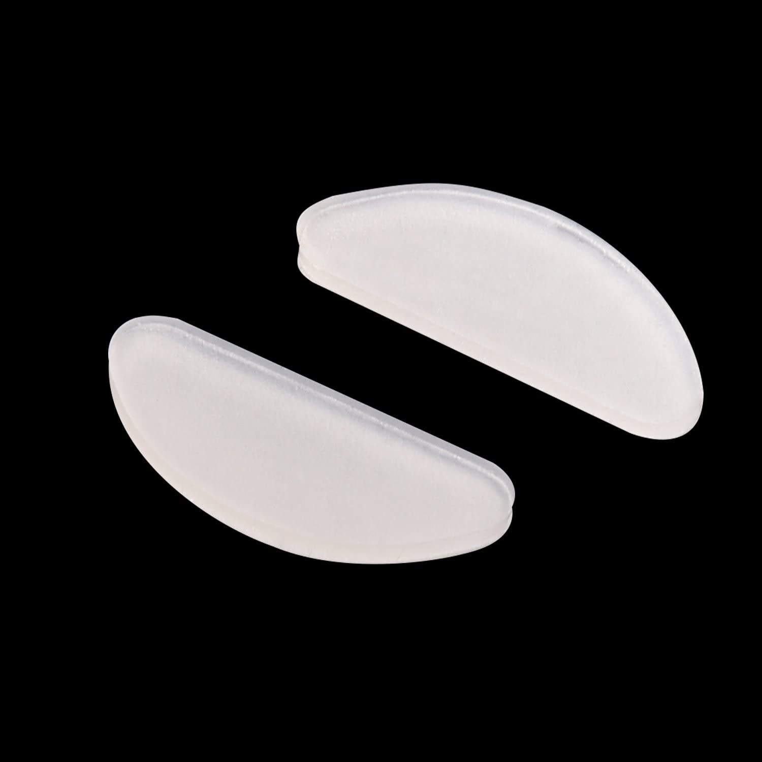 10 works Adhesive Eye Glasses Nose Pads Anti Slip Soft Silicone D Shape Nose Pads for Glasses Sunglasses Eyeglasses (Transparent, 1 mm) - Image 3