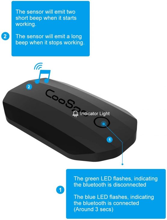 CooSpo Heart Rate Monitor Bluetooth ANT+ with Chest Strap for Running Cycling Gym and other Sports - Image 3