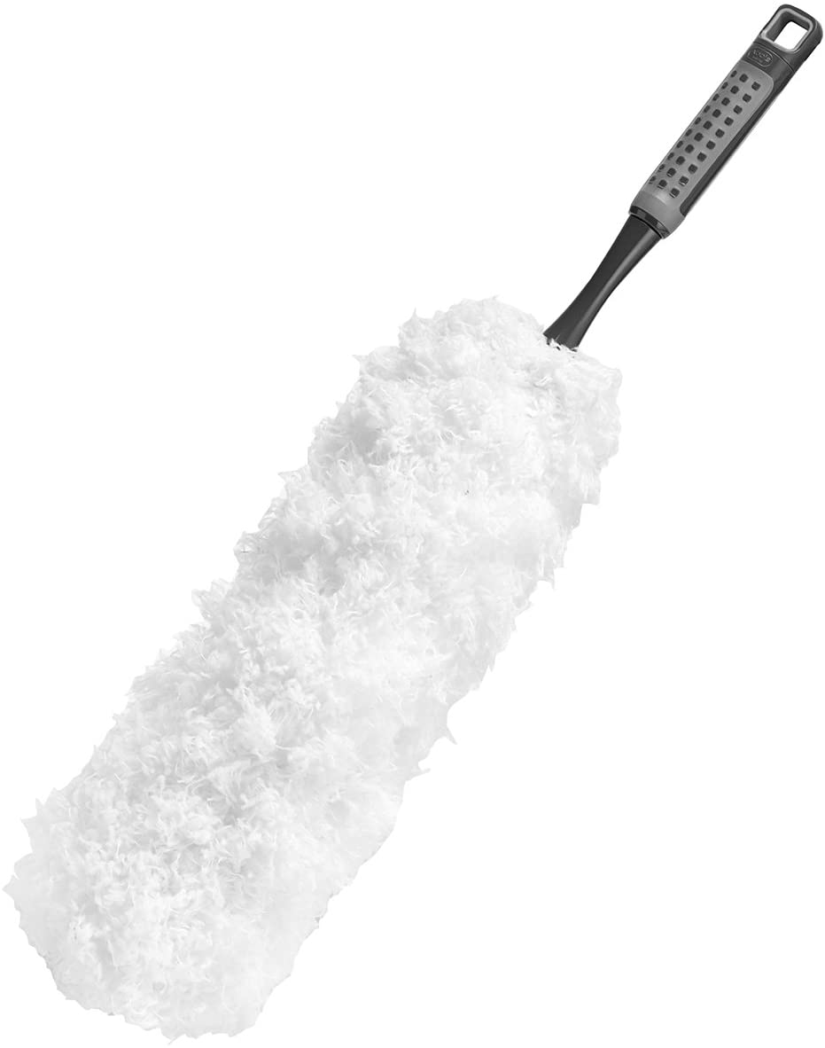 Addis 517705 ComfiGrip 100 Percent Fluffy Microfiber Duster, Metallic Graphite, 13 x 13 x 59 Centemeter, 13 x 13 x 59 cm