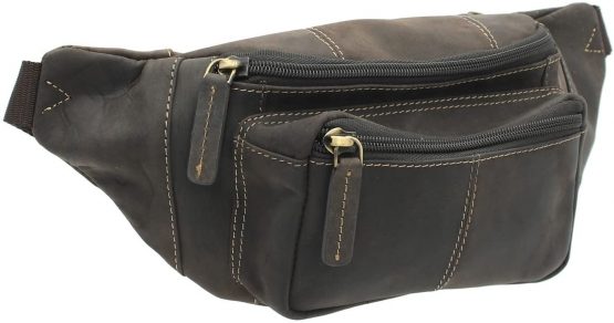 Visconti Leather Bumbag Style 720 Oil Brown