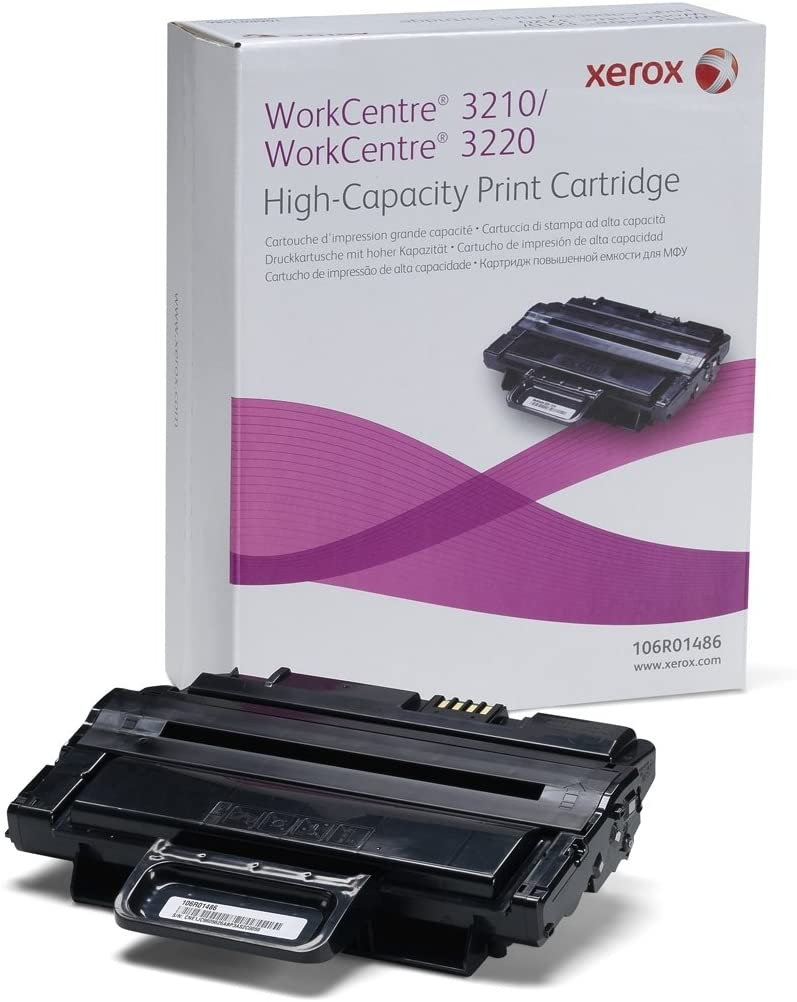 Xerox Genuine WorkCentre 3210 / 3220 Black High Capacity Toner Cartridge (4,100 pages) - 106R01486, Medium