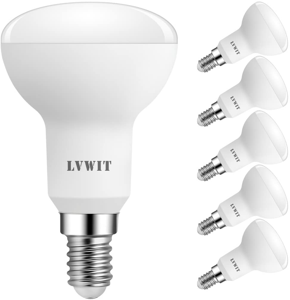 LVWIT E14 LED Light Bulb,4.9W R50 Led Spotlight Reflector Screw Bulbs, E14 Bulb