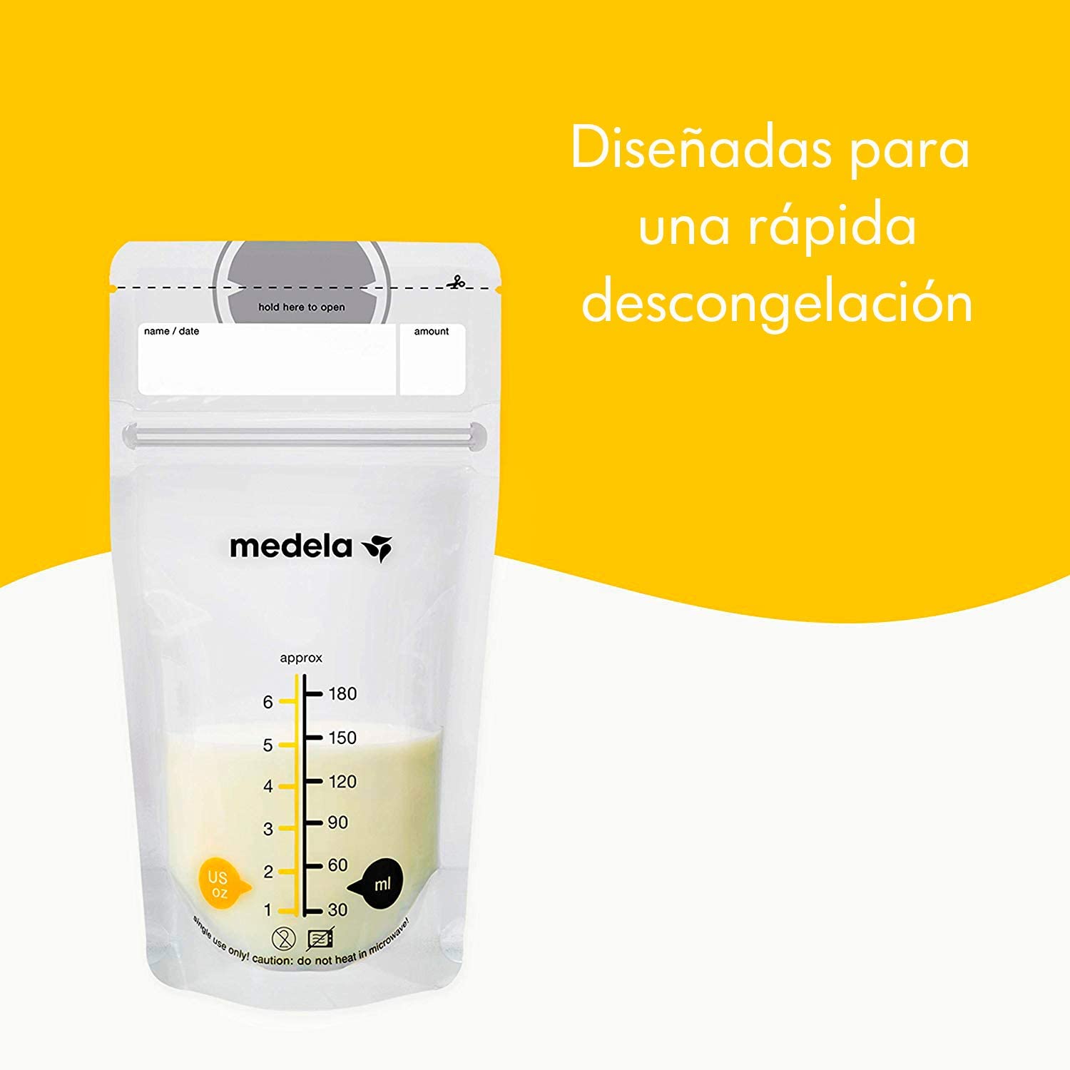 Medela Breast Milk Storage Bags 50 white, 50 Count (Pack of 1) - Image 4