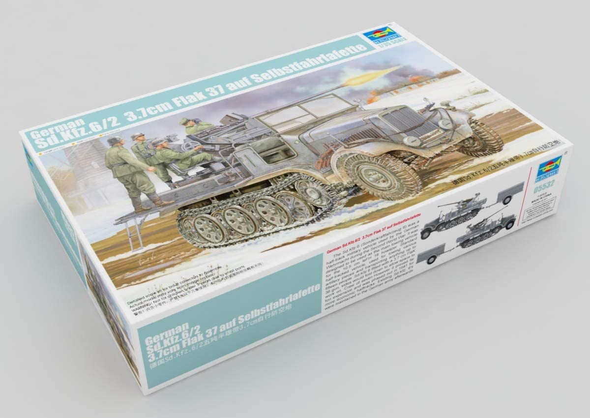 Trumpeter 1:35 - Sd.Kfz.6/23.7cm Flak 37 Half Track, Various