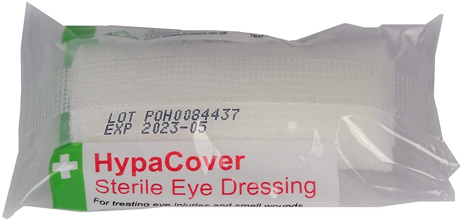 Safety First Aid Group HypaCover Sterile Eye Pad Dressing Bandage (Pack of 6), White, 10x8 cm (Pack of 6) - Image 2