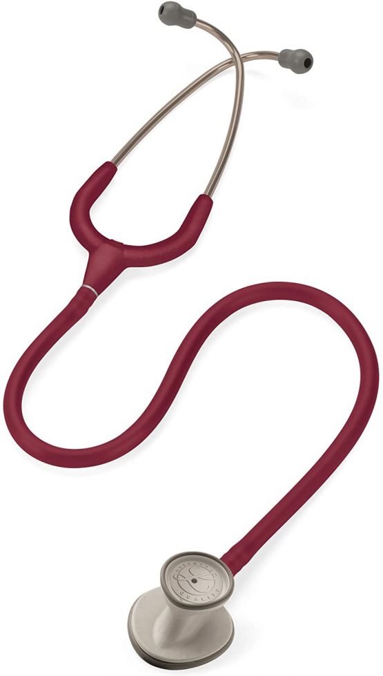 3M Littmann Lightweight II S.E. Stethoscopes, Burgundy Tube, 28 inch, 2451 - Image 2
