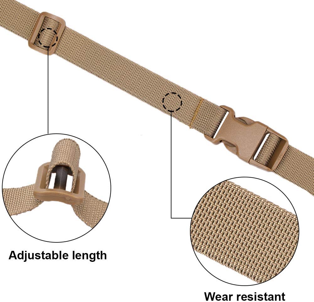 Magarrow Luggage Straps Adjustable Travel Accessories Packaging Suitcase Travel Buckle Belt Non-Slip Packing Belt (Brown- 6pcs) - Image 2