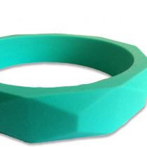 ChewAid Chew Pendant Bangle Bracelet Training and Development Fidget Toy Chew Necklace for Teething Babies,Sensory,Oral Motor, Anxiety, Autism, ADHD (turquoise)