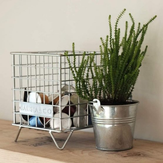 Barista & Co Pod Cage Coffee Capsule Holder, Electric Gold - Image 4