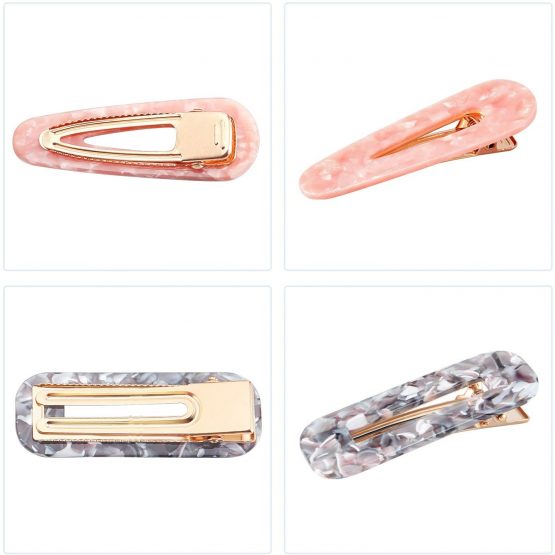 12 Pieces Acrylic Resin Hair Clips Geometric Alligator Hair Clips Colorful Acrylic Barrettes For Women Girls Hair Accessories - Image 4