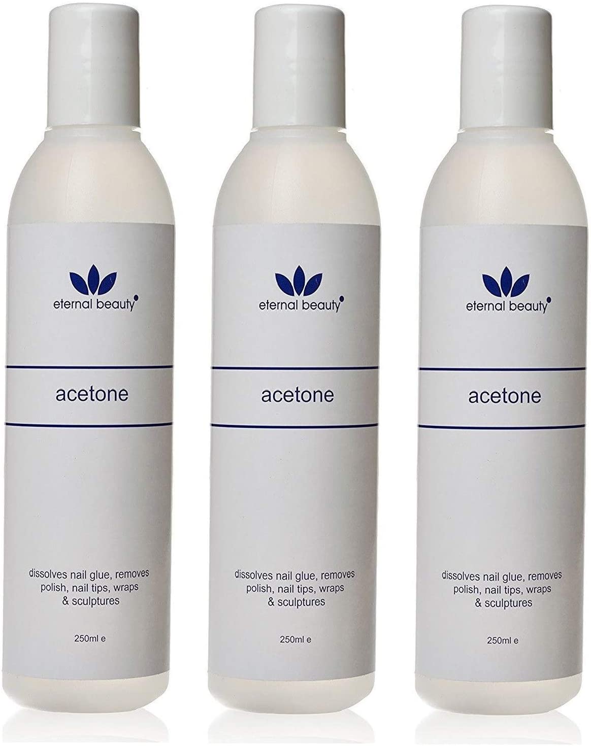 HAZ 100% Pure Acetone Artificial Nail Removal, Clear, 250 ml, Pack of 3 - Image 3