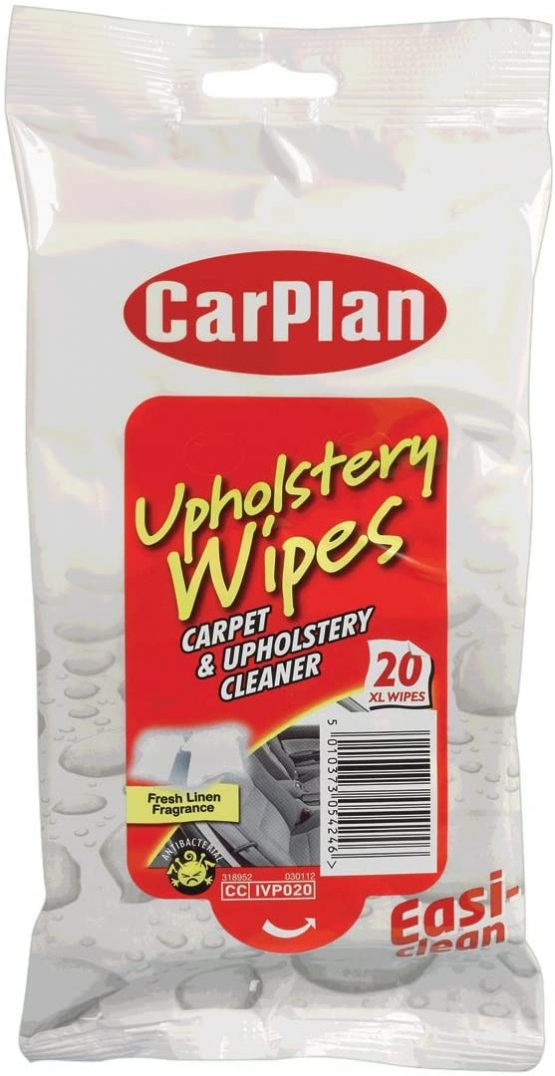CarPlan IVP020 Upholstery Wipes Pouch of 25