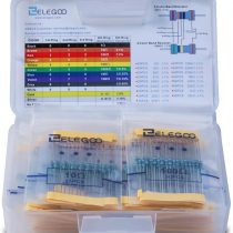 ELEGOO 17 Values 1% Resistor Kit Assortment, 0 Ohm-1M Ohm (Pack of 525), Pin (0.022 inches, φ0.55mm)