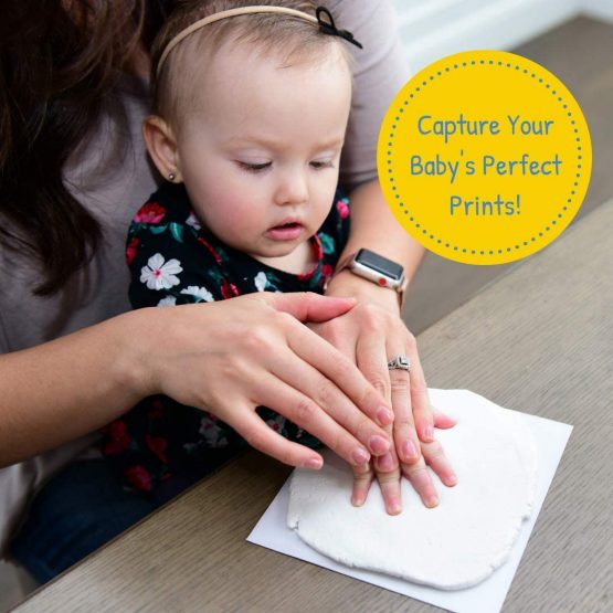 Baby Handprint & Footprint 2X Air-Drying Clay Ornament Refills for Newborns & Infants to Make More Ornaments, Personalised Keepsake for Baby Nursery Decor - Great Baby Gift for Baby Registry - Image 4