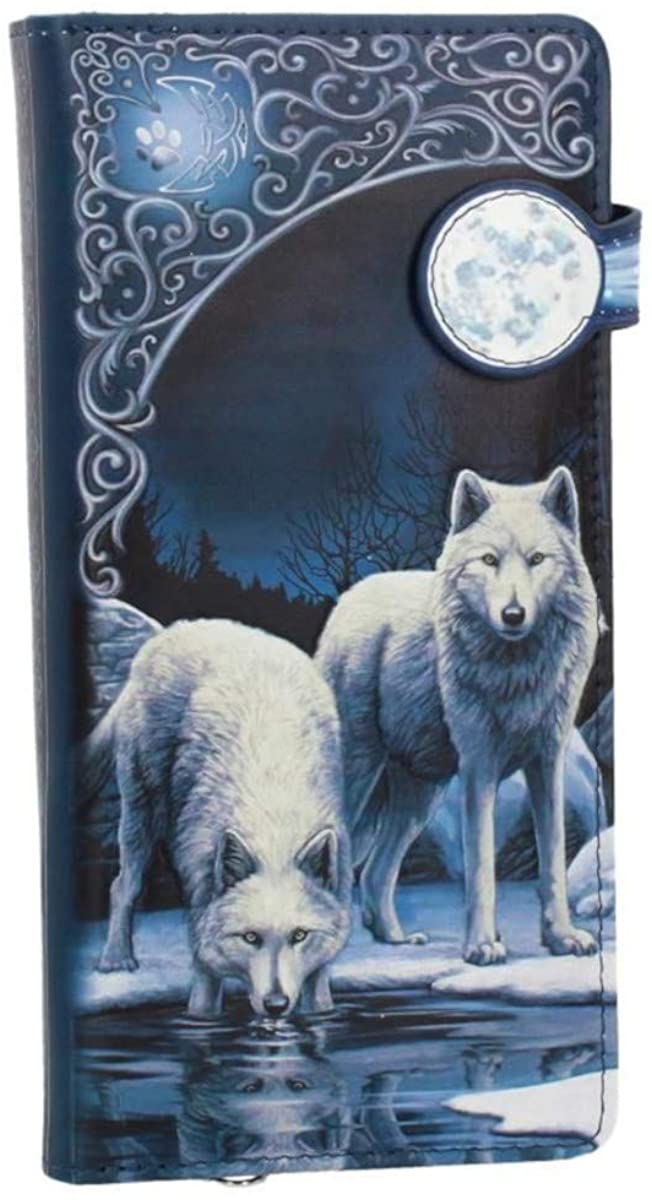 Nemesis Now Warriors of Winter Lisa Parker Embossed Purse 19cm Blue, PU, 18.5cm