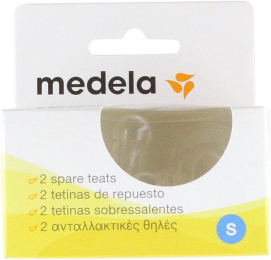Medela Slow Flow Breast Milk Bottle Teats - Pack of 2 BPA-Free Spare Teats Made for Use with Medela Baby Bottles