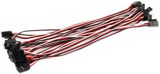 OliYin 20pcs 26awg 7.87in 20cm Male to Male Wire Cable for Quadcopter Servo Extension Lead Futaba JR - Image 2