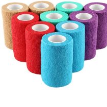10 Rolls 7.5CM Self Adherent Bandage Cohesive Bandage Elastic Adhesive Bandage Tape First Aid Pet Cohesive Wrap Bandages for Wrist Ankle Sprains & Swelling