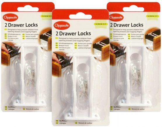 Clippasafe Drawer Locks - Pack Of 6