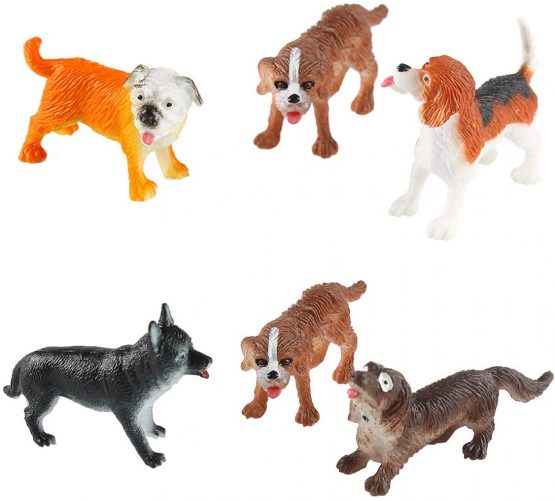 Larcele 12 Kinds Simulated Mini Plastic Animal Model Dog Toy Figures For Kids FZG-01 (Dog) - Image 3
