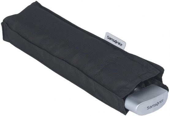 SAMSONITE Rain Pro 3 Section Manual Flat Stick umbrella, 24 cm, Black - Image 2