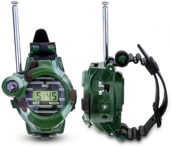 YDI Walkie Talkies for Kids, Two-Way Long Range Watch Radio Transceiver with Flashlight for Children, Outdoor Toys Gifts For Girls & Boys, 2 Pack