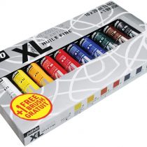 PEBEO 920111 20 ml XL Studio Fine Oil with Bursh, Set of 10, Assorted Tubes, multi-coloured