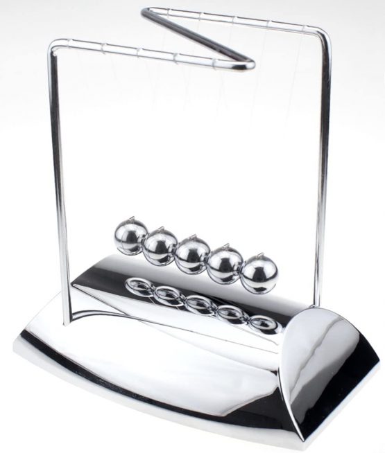 Chofit Newtons Cradle Balance Balls,Relieve Stress Desk Educational Decoration Z-Shaped Newton Pendulum - Image 3