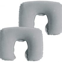 Pack of Two Inflatable Blow up Neck Pillow for Holiday and Travel Comfort. Compact and Light for Easy Storage V1