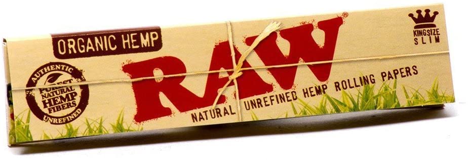50 x Books of Raw Organic Natural King Size Slim Rolling Paper Cigarette Papers, brown, 50 Count (Pack of 1) - Image 2