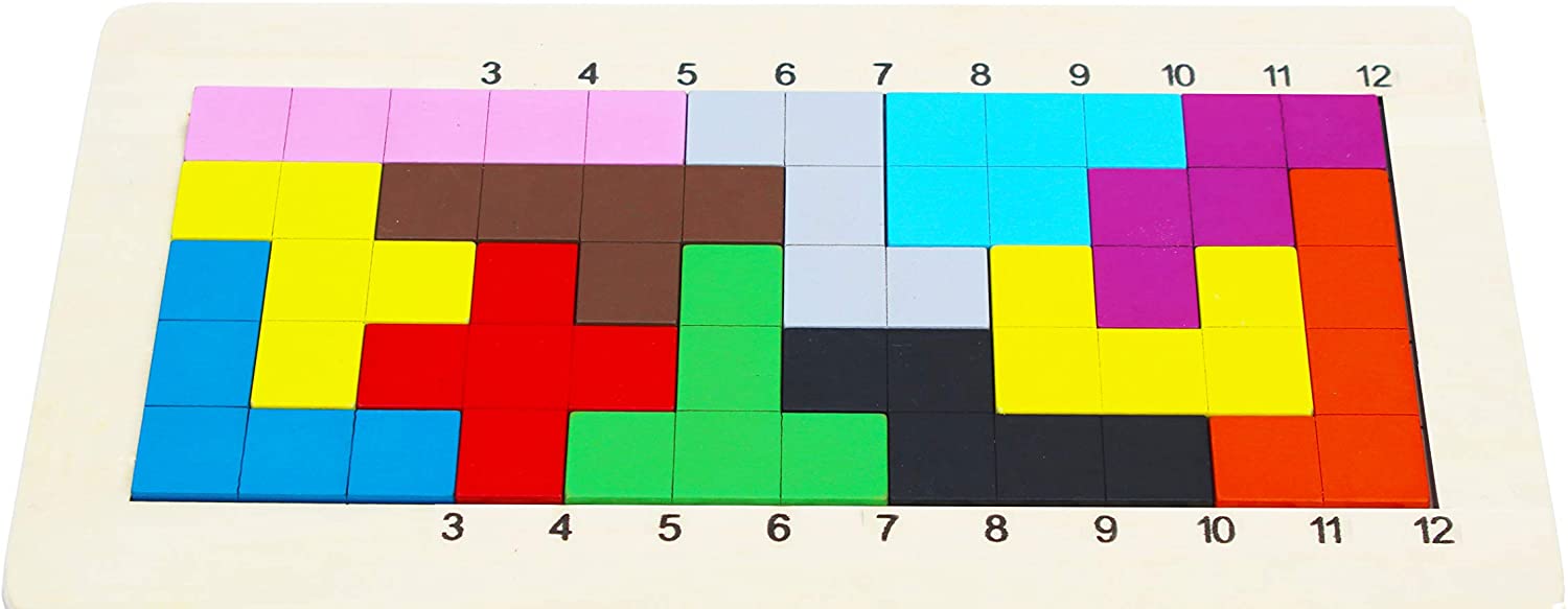 TOWO Wooden Pentominoes Puzzle Games – Family Board Games for Kids and ...