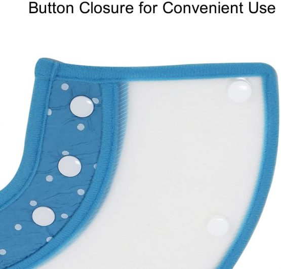 Vivifying Pet Cone, Adjustable 6.7-9 Inches Lightweight Elizabethan Collar for Puppies, Small Dogs and Cats (Blue) - Image 4