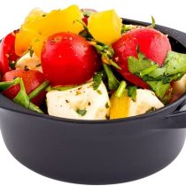 Infinity Pot - Mini Infinity Pot - Small Serving Pot for Appetizers, Desserts and More - 2.5 oz - Premium Plastic - Black - 100ct Box - Restaurantware