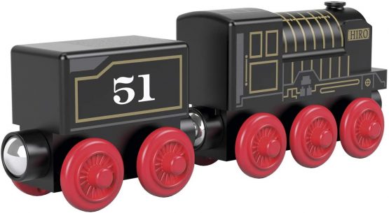 Thomas & Friends GGG67 Thomas and Friends Fisher-Price Wood Hiro Engine, Multicoloured, 0 - Image 3