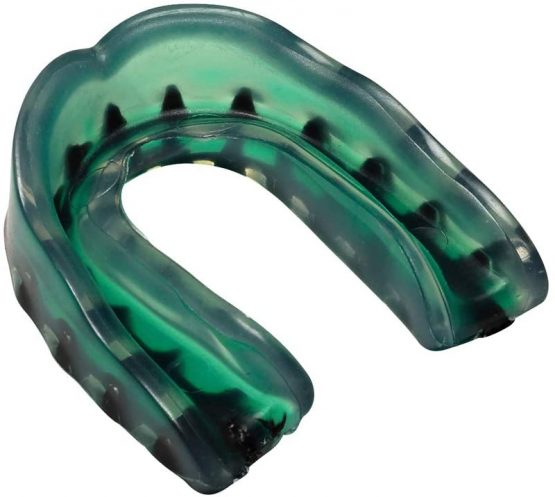 Wilson Triple Density Sports Mouthguard, Transparent Green, Adaptable