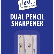 Just Stationery Dual Hole Metal Pencil Sharpener