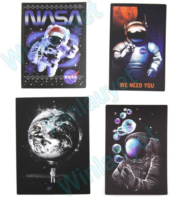 Winlauyet 50/100 pcs NASA Stickers for Laptop Space Explorer Galaxy Vinyl Decals Skateboard Luggage Car Bike Bumper Spaceman Spacecraft Universe Planet Logo Graffiti Sticker (100 pcs) - Image 3