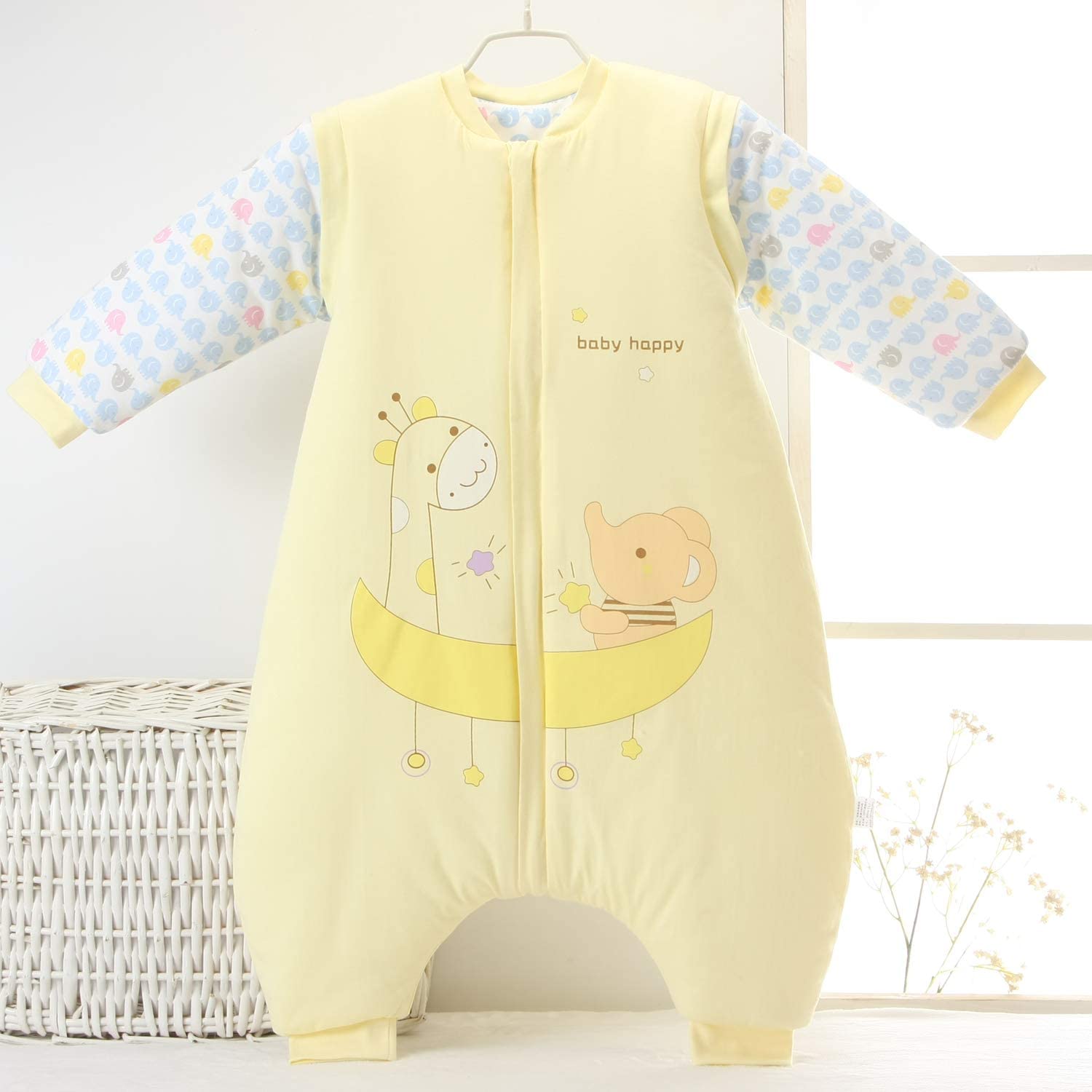 Baby Sleeping Bag with Legs Warm Lined, 3.5 Tog Winter Long Sleeve