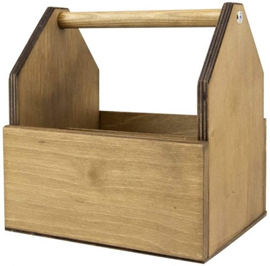Chalkboards UK WC981 Condiment Holder for Bar and Table Tops, oak, Brown, 18.5 x 15.5 x 20 cm - Image 3