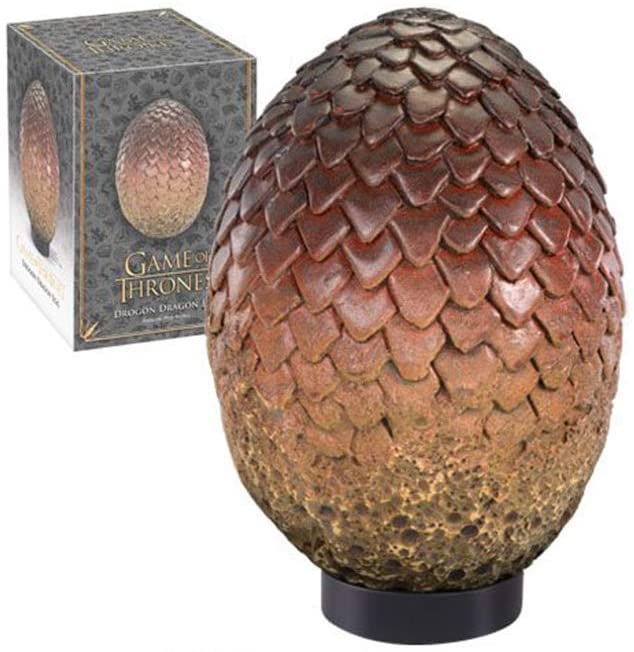 The Noble Collection Game Of Thrones Drogon Egg, 11in (28cm) Hand Painted Dragon Egg - Image 3