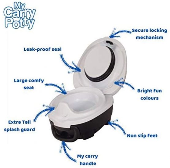 My Carry Potty - Cow Travel Potty, Award-Winning Portable Toddler Toilet Seat for Kids to Take Everywhere - Image 4