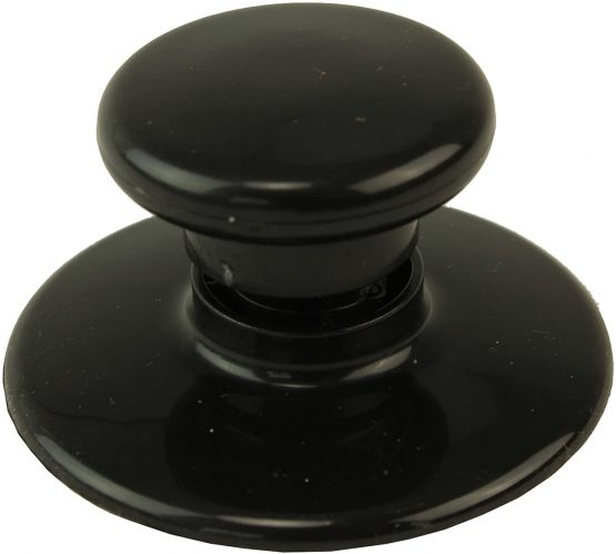 SPARES2GO Universal Glass Lid Knob & Safety Skirt for 1.5L 3L 3.5L 5.5L 5L 6.5L Round & Oval Rice/Slow Cookers (Black) - Image 4